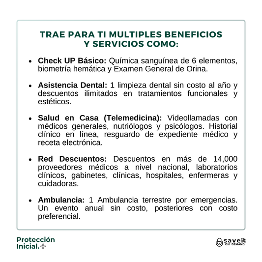 Membresía Inicial – Prevención y cuidado de tu salud